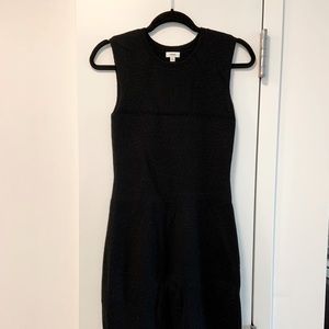 Vince plaited ribbed shift dress